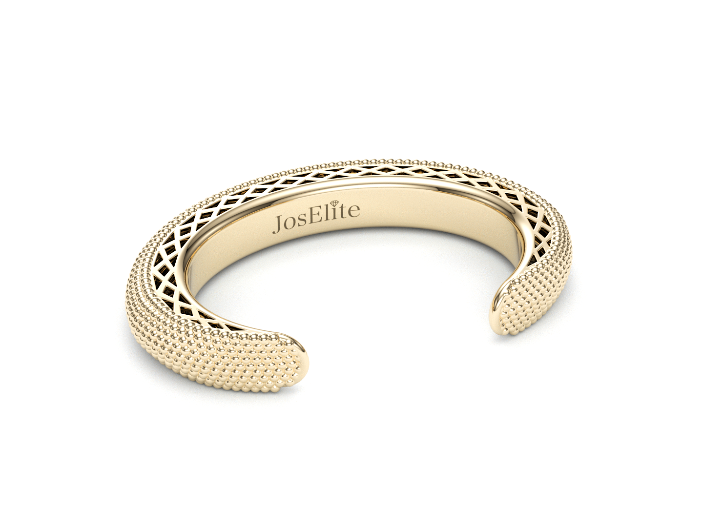 Pavé de Memori Cuff - 18K Yellow Gold