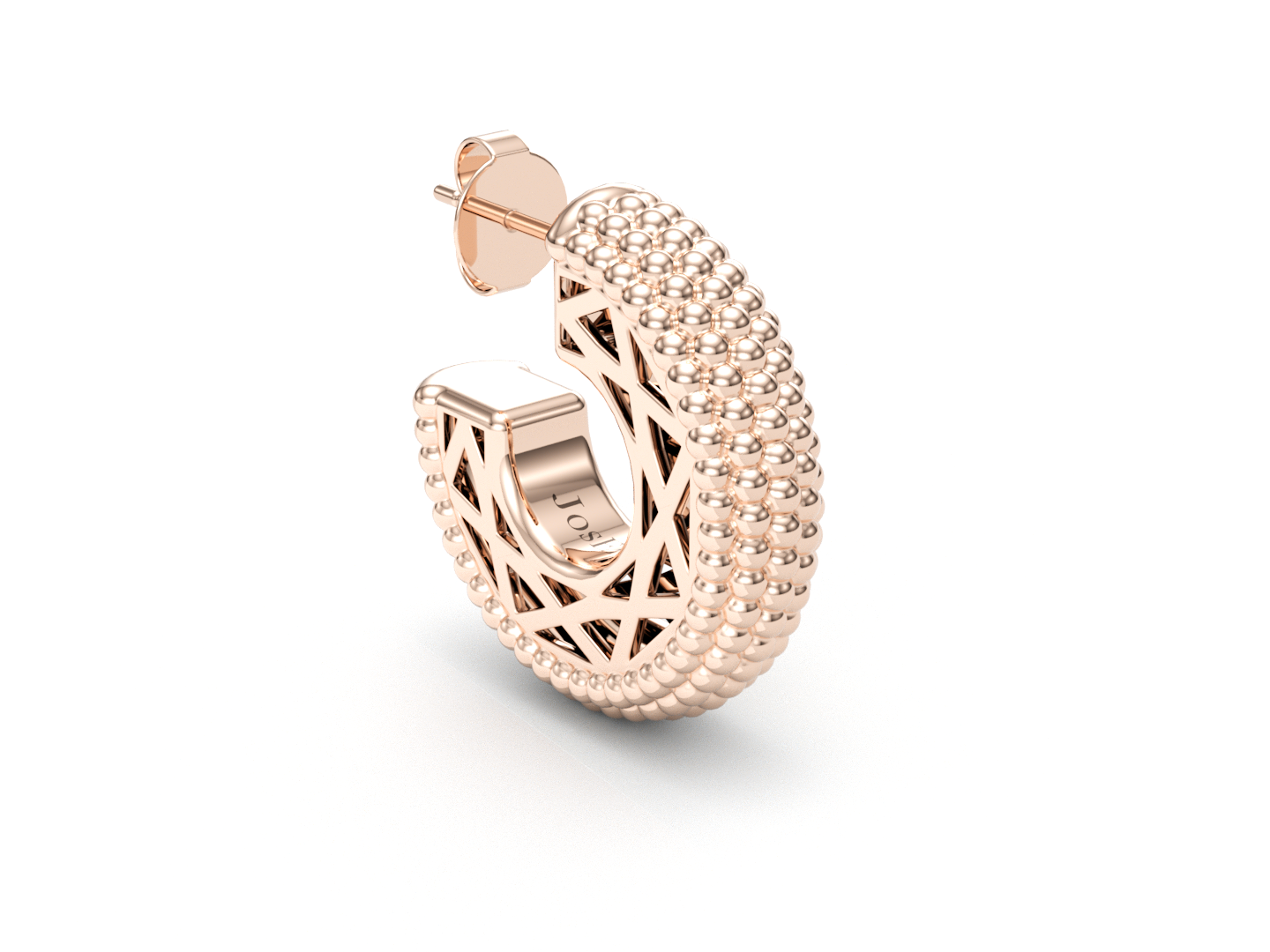 Pavé de Memori Earrings - 18K Rose Gold