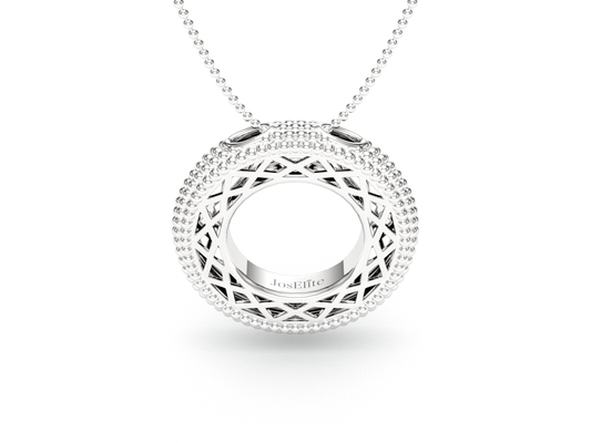 Pavé de Memori Pendant - Sterling Silver