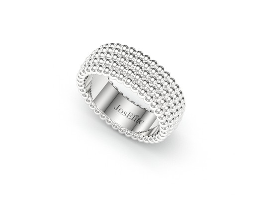 Pavé de Memori Ring - Sterling Silver