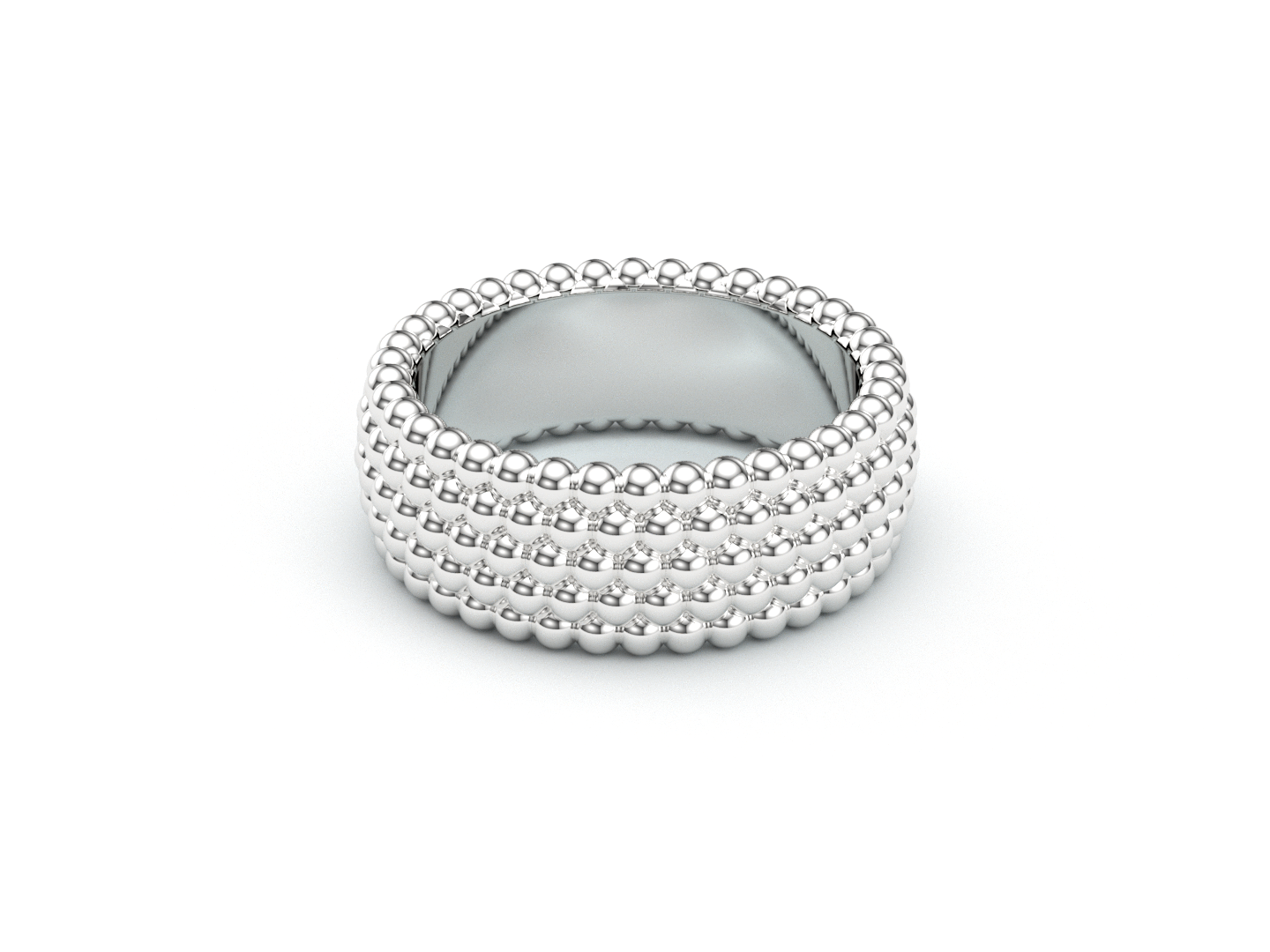 Pavé de Memori Ring - Sterling Silver