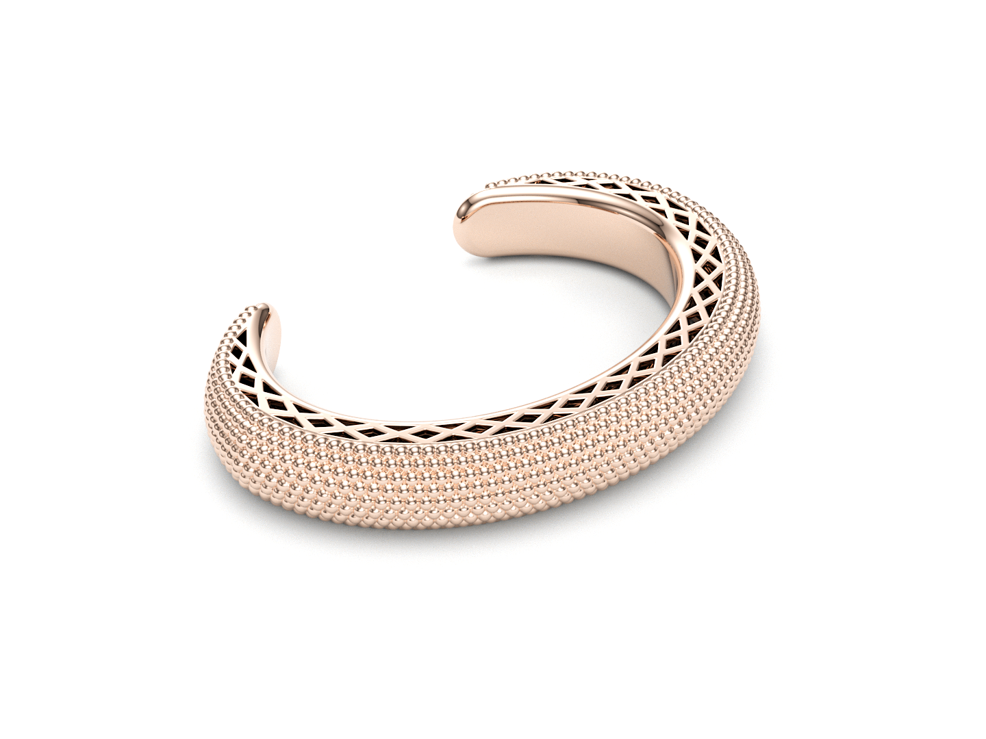 Pavé de Memori Cuff - 18K Rose Gold