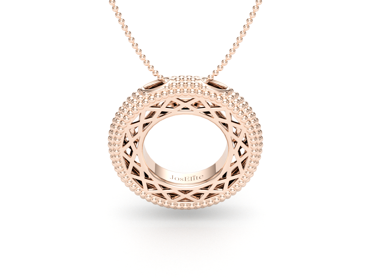 Pavé de Memori Pendant - 18K Rose Gold