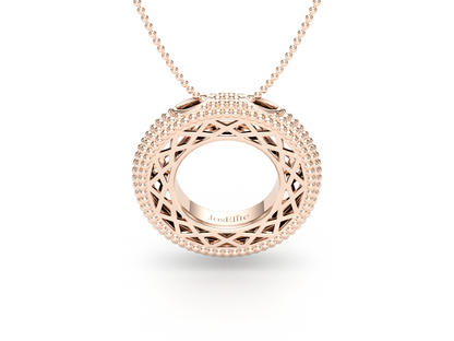 Pavé de Memori Pendant - 18K Rose Gold