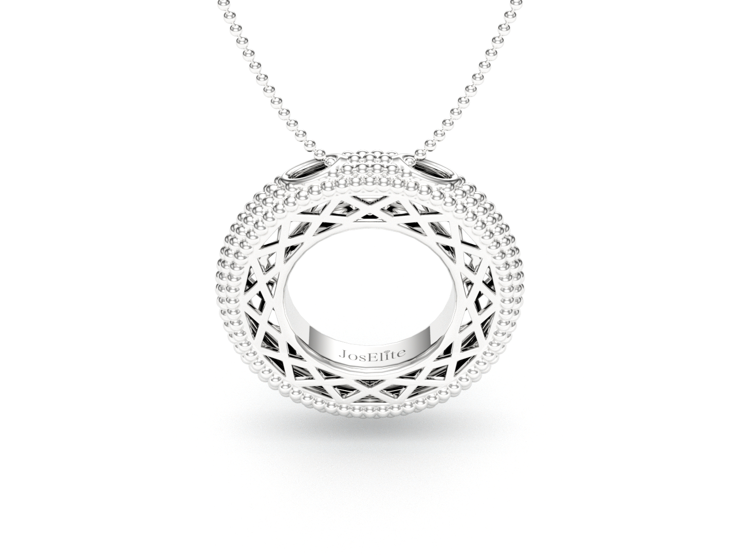 Pavé de Memori Pendant - Sterling Silver