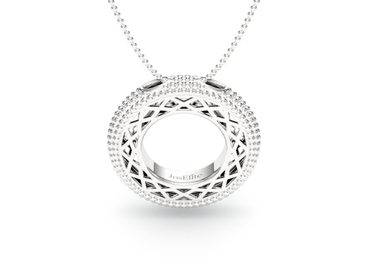 Pavé de Memori Pendant - Sterling Silver